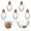 20Pcs Empty Mini Glass Bottles Clear Tiny Jars with Cork Lids 11