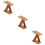 3Pcs Brown Bamboo Rack with Anti-Slip Base for Kitchen Storage 9