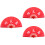 3St Decoratieve Handwaaier Vouwbaar Feest Prestaties 6