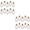 20Pcs Empty Mini Glass Bottles Clear Tiny Jars with Cork Lids 8