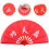 3St Decoratieve Handwaaier Vouwbaar Feest Prestaties 11
