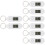 8St Witte Sleutelhanger Horloges Voor Studenten 8