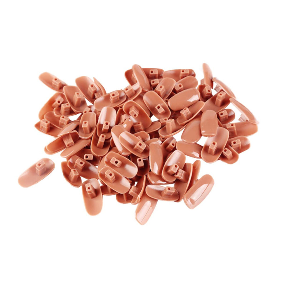 200pcs Nail Art Practice Fingers with Removable Tips for Manicure Training Beginners
