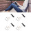4 Sets Tablet Pen Tips Compatible with 12.4 Inch T733 Grey & White 8
