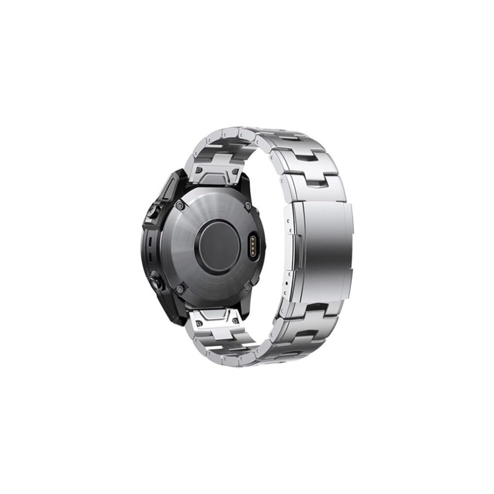 Titanium Quickfit 22Mm Watch Band, Adjustable Metal Strap For Garmin Fenix 7, Fenix 7X Pro, Epix Pro 47Mm, Silver 9044945210576