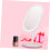 Lighted Makeup Mirror with Touch Sensor, Adjustable Folding Vanity Mirror with LED Lights and Storage Tray, White 3