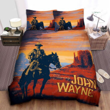 (200CM X 200CM) John Wayne Star Bed Cover Duvet Cover 3pc Complete Bedding Set