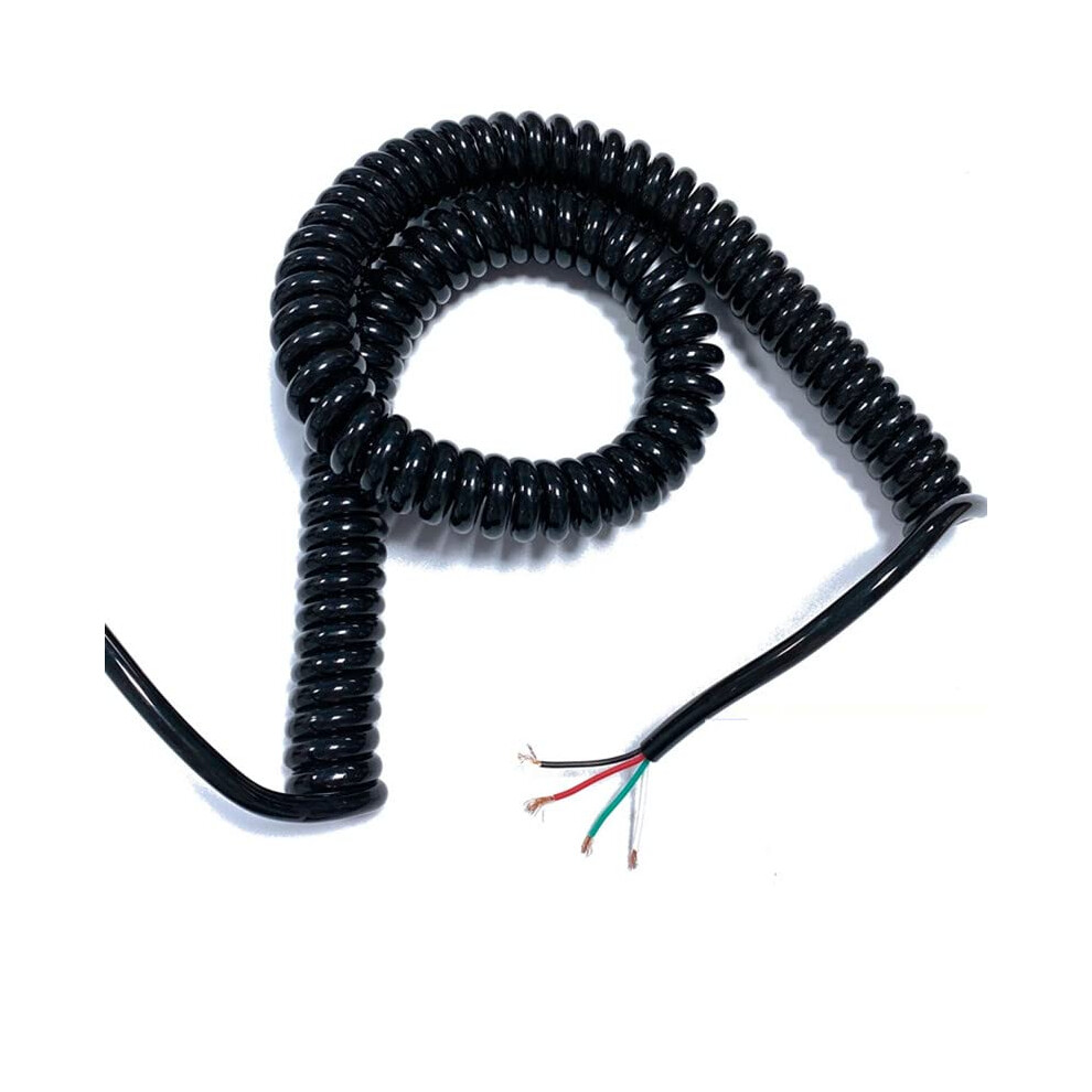 Coiled Spring Telescopic Spiral Cable 4Core 20 Awg Stretch 7 Meter 9113335593862