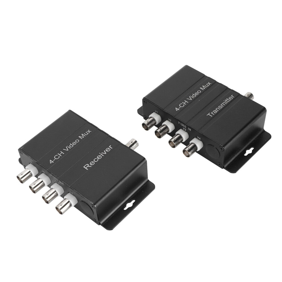 4 Channel Video Multiplexer For Cctv Security Cameras With Coaxial Cable Transmitter And Receiver 400M 9044945211306