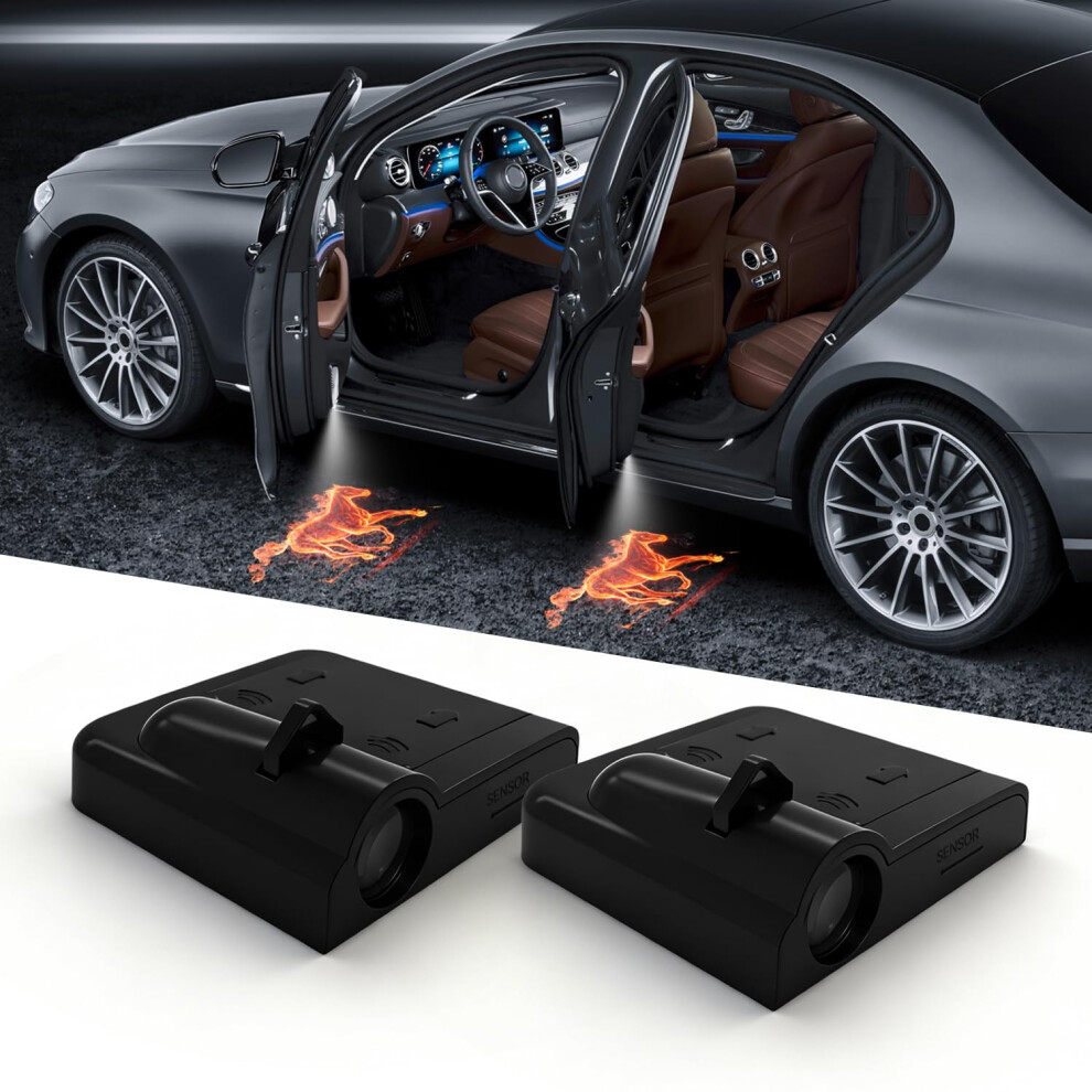 Car Door Projector Lights 2Pcs Definition Nodrill Welcome Courtesy Lamp For All Cars 9113335594036