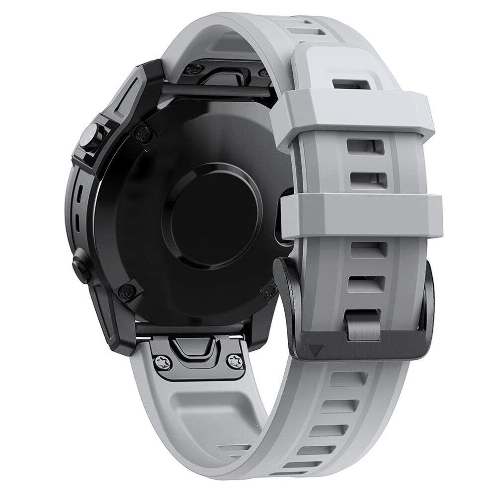 26Mm Watch Band Silicone Strap With Quick Release Pins For Garmin Fenix 7X 6X 5X Epix 9099447338921