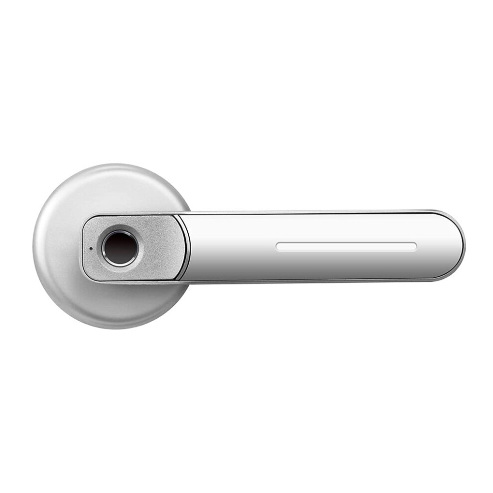 Fingerprint Door Lock Handle With Usb Rechargeable Keyless Entry Zinc Alloy AntiâTheft Design And 2 Keys For Home 9044945211429