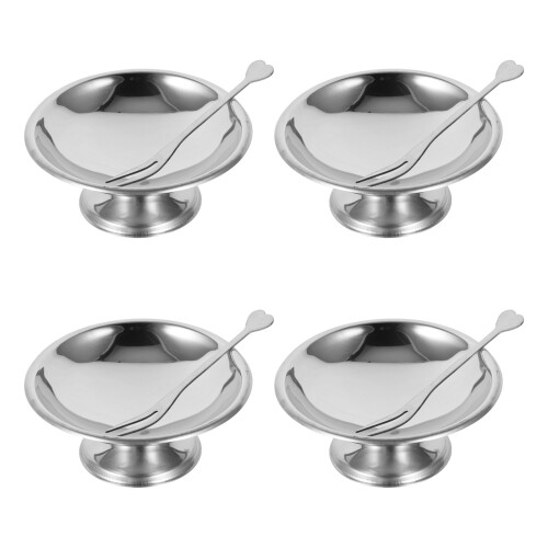 4Sets Snackschalen Mit , Fußed Eisbecher Für Zuhause