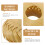 3Pcs Light Brown Lid Holder Compact Tea Set Cover Stand 8