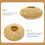 3Pcs Light Brown Lid Holder Compact Tea Set Cover Stand 6