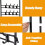 3-in-1 Hall Coat Rack Tree with Metal Fram 4