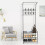 3-in-1 Hall Coat Rack Tree with Metal Fram 8