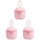 3Pièces Boîtes Roses Pour Poudre De Lait Bébé 2