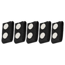 5Pièces Boucles Fixation Ceinture Nylon Noires Robustes Pour Plein Air
