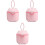 3Pièces Boîtes Roses Pour Poudre De Lait Bébé 3