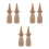 6 Sets Unfertige Holzstiftfiguren Mit Wechselbarem Hut Für 6