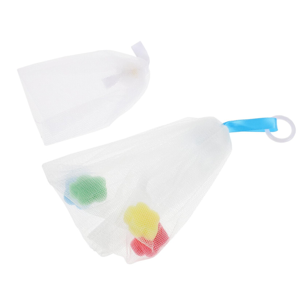 2pcs Exfoliating Facial Foaming Nets for Rich Lather and Gentle Cleansing Soap Saver Bags