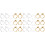 12Paires Boucles Clips Multicolores Agréable Perçage 2