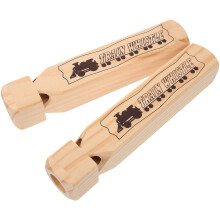 4Pièces Sifflets Bois Khaki Pour Enfants, Parfait Pour Jeux Et Cadeaux