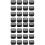 32Pièces Boîtes Carrées Noires Organisateur D'objets 5