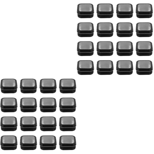 32Pièces Boîtes Carrées Noires Organisateur D'objets 2