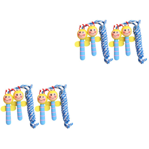 4Pcs Ergonomic Handle Cartoon Skipping Rope for Exercise 2