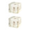 2Pièces Décoration Bureau Cube Naturel Chic 11