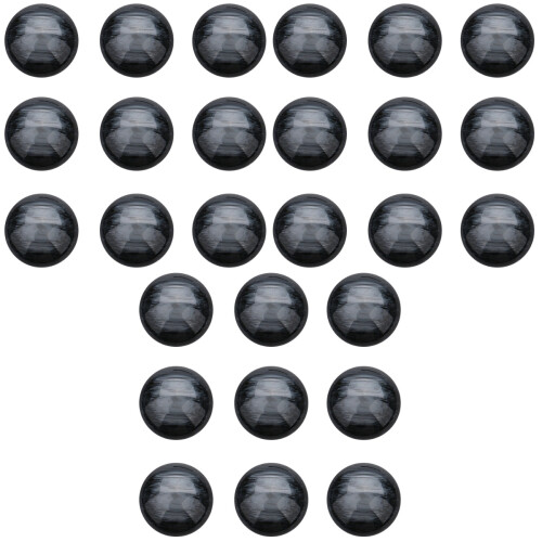 3Pièces DIY Patch Résine Noir Demi-Cercle Pour Décor 2