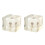 2Pièces Décoration Bureau Cube Naturel Chic 9