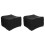 2Pièces Grille-Pain 2 Tranches Polyester Noir Élégante 2