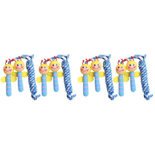 4Pcs Ergonomic Handle Cartoon Skipping Rope for Exercise 1