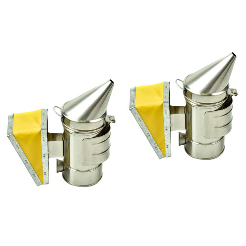 2Pièces Ruche Acier Argenté Apiculture Pratique Durable 2
