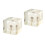 2Pièces Décoration Bureau Cube Naturel Chic 10