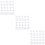 150Pcs Plastic Canvas Sheets White Cross-Stitch Mesh for Sewing Crafts 10
