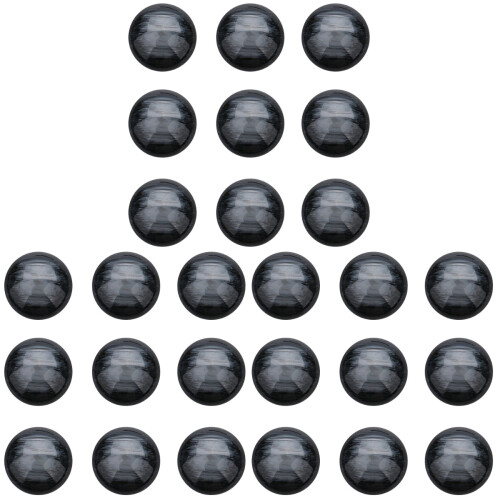 3Pièces DIY Patch Résine Noir Demi-Cercle Pour Décor 1