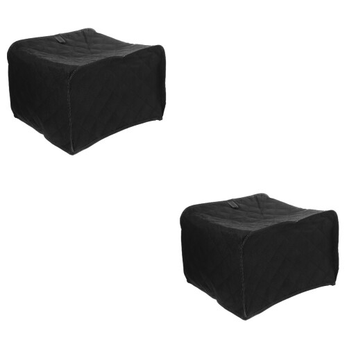 2Pièces Grille-Pain 2 Tranches Polyester Noir Élégante 2