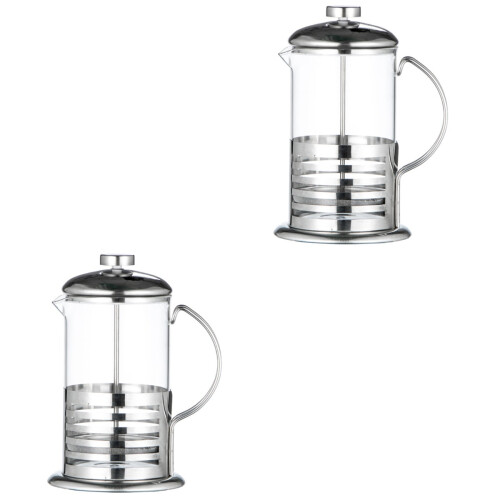 2Pcs Silver Coffee Strainer Teapot & Easy to Clean 2
