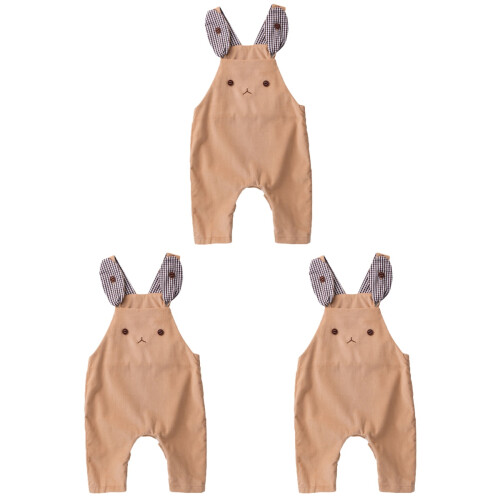 3Pièces Tenues Photo - Bébé Khaki Usage Cérémonies 1