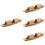 4St Chocolade 3D Puzzels Zeilboot Decoratieve Bouwset 8