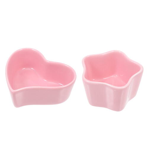4Pièces Gamelles Céramiques Pour Petits Animaux Rose Durable 2