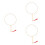 3Pièces Éventails Blancs DIY Bois Multicolores Créatifs Pour Enfants 6
