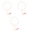 3Pièces Éventails Blancs DIY Bois Multicolores Créatifs Pour Enfants 3