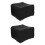 2Pièces Grille-Pain 2 Tranches Polyester Noir Élégante 4