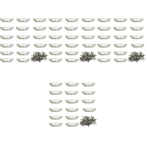 64Ensembles Équerres D'angle Inox Multifonction Pour Argentées 2