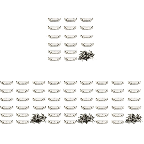64Ensembles Équerres D'angle Inox Multifonction Pour Argentées 1